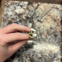 Lauren Kenzie Hammered Gold Chunky Ring