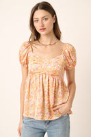 Garden Queen Puff Sleeve Blouse