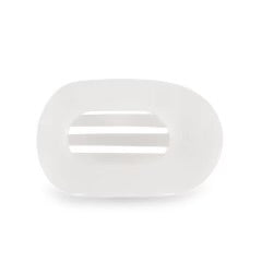 Teletie Flat clip coconut white-small