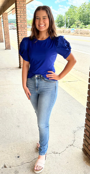 Roam Free Blue Top