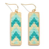 Beaded Color Drop Earrings