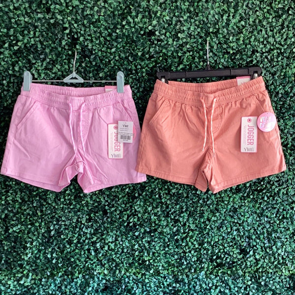 YMI Girls Twill Jogger Shorts