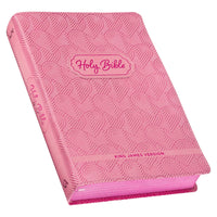 KJV Bible Kid Edition Faux Leather, Light Pink