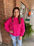 Ribbed Sweatshirt Pullover
