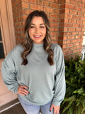 Ribbed Sweatshirt Pullover
