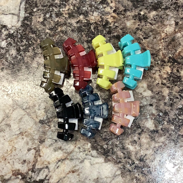 Teletie claw clips small