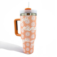 Peach Mama Daisy Tumbler