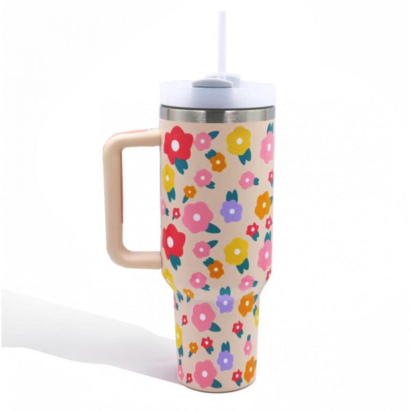 Multi Floral Tumbler