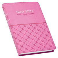 KJV Bible Gift Edition Faux Leather, Pink