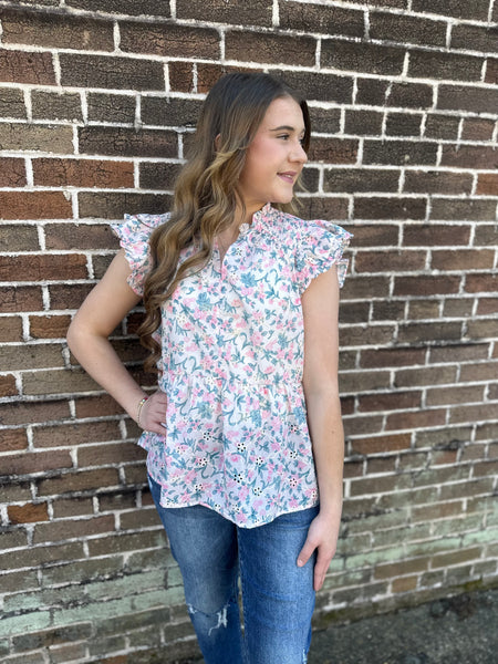 Delicate Floral Top