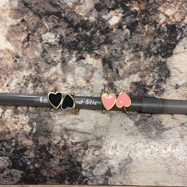 Heart huggie earring
