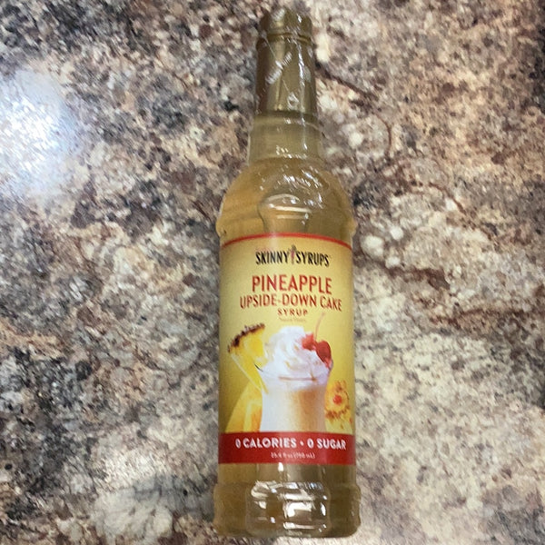 Skinny syrup pineapple upside down cake