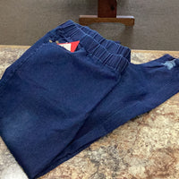 Dark blue hem skinny pull on