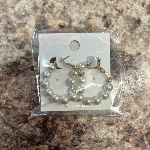 Pearl hoops