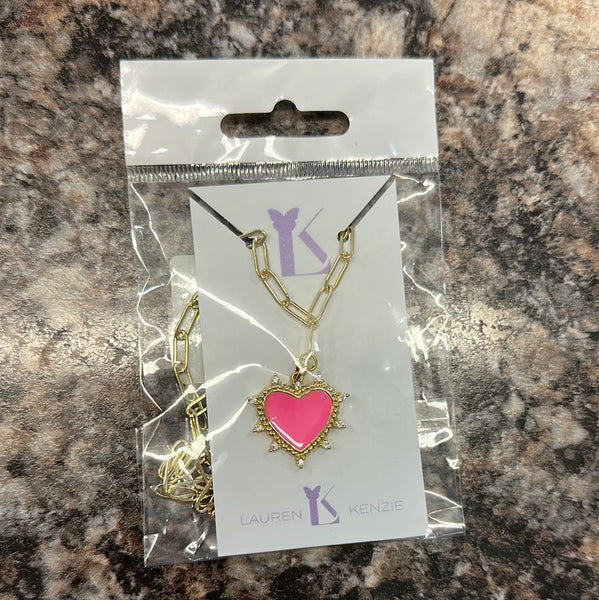 Lauren Kenzie Heart Necklace
