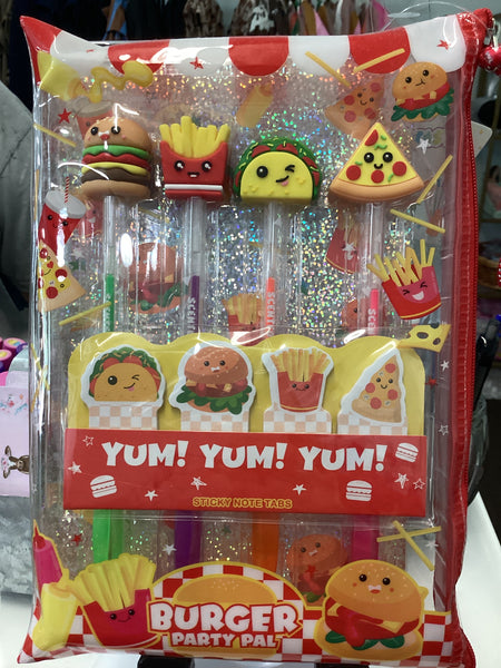 Gel Pentastic Set- Burger party pal
