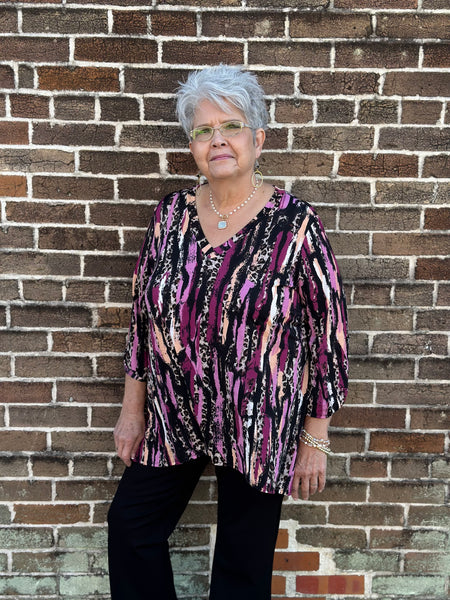 Plum Crazy Leopard Top