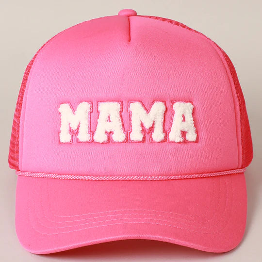 MAMA White Trucker Hat