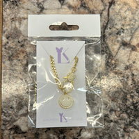 Lauren Kenzie Smiley Chain Necklace