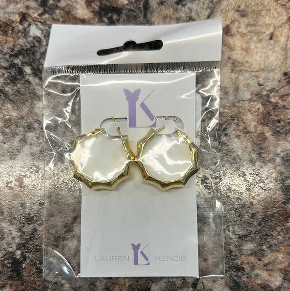 Lauren Kenzie Bamboo Hoops
