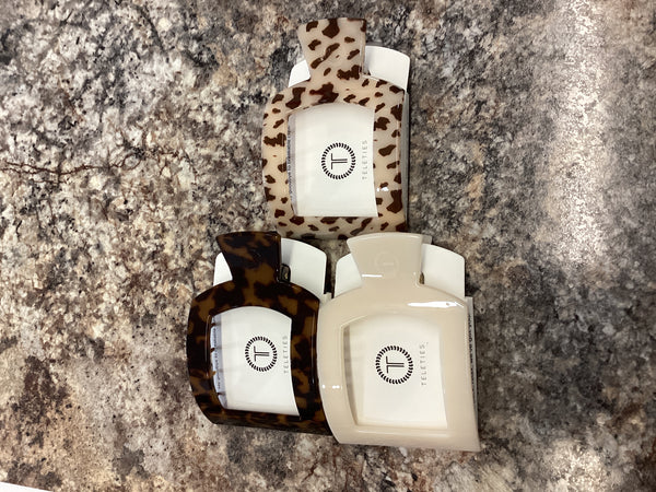 Teletie Large square hair clip
