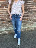Vervet Victoria High Rise Cropped Jeans