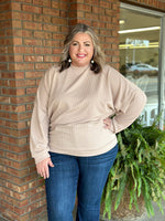 Ribbed Sweatshirt Pullover