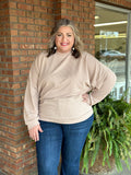Ribbed Sweatshirt Pullover