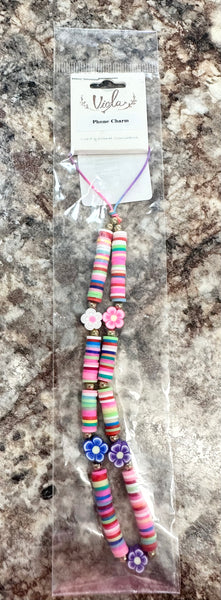 Viola Phone Charm (Multi/Floral)