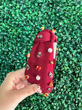 Football pearl & stone headband