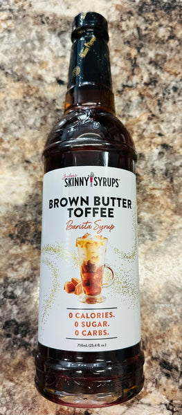 Skinny syrup brown butter toffee