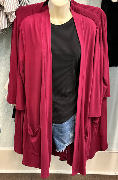 Mid-Sleeve Cardigan