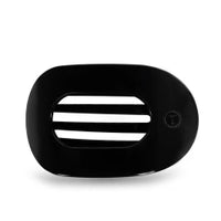 Teletie flat clip jet black-large
