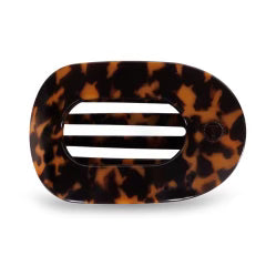 Teletie flat clip tortoise-medium
