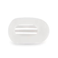 Teletie flat clip coconut white-medium