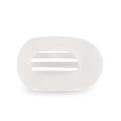 Teletie flat clip coconut white-medium