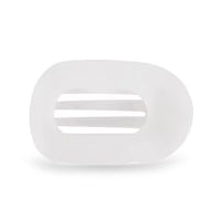 Teletie flat clip coconut white-large