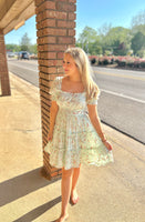 Mint floral dress