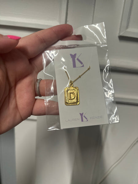 Lauren Kenzie T Initial Necklace
