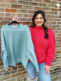 Ribbed Sweatshirt Pullover