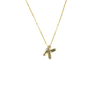 Initial Balloon Bubble 18K Gold Necklace: Gold Filled