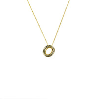 Initial Balloon Bubble 18K Gold Necklace: Gold Filled