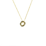 Initial Balloon Bubble 18K Gold Necklace: Gold Filled