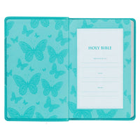 KJV Bible Gift Edition Faux Leather, Teal
