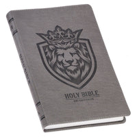 KJV Bible Gift Edition Faux Leather, Gray