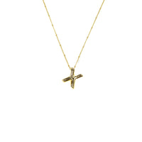Initial Balloon Bubble 18K Gold Necklace: Gold Filled