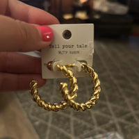 Tell Your Tale Twisted Hoops