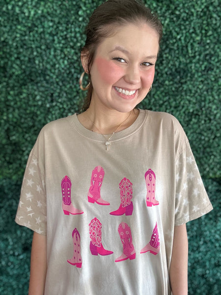 Cowgirl boots tshirt