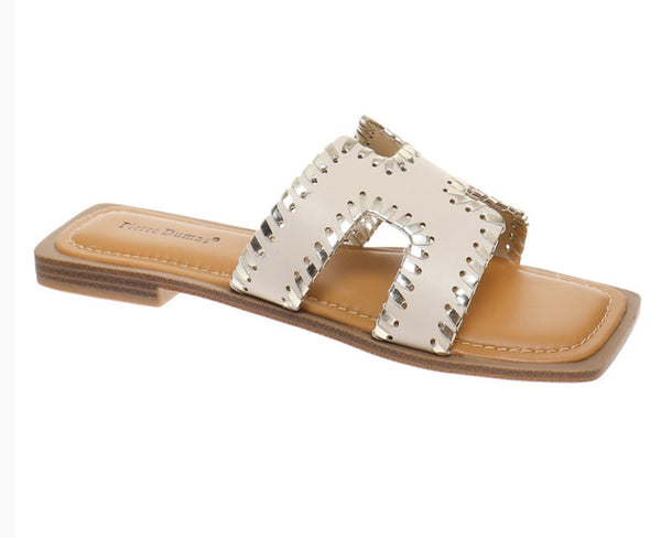 Pierre Dumas Chance Sandals- Nude