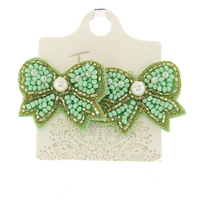 Tiffany Mint Bow Earrings